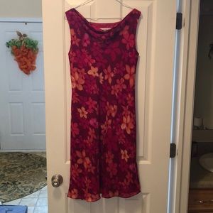 Beautiful pink floral summer dress